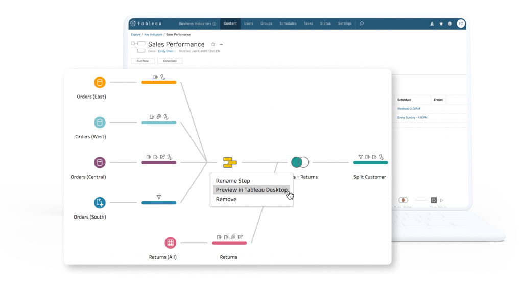 تبلو پرپ (tableau Prep)